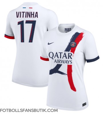 Paris Saint-Germain Vitinha #17 Replika Bortatröja Damer 2024-25 Kortärmad